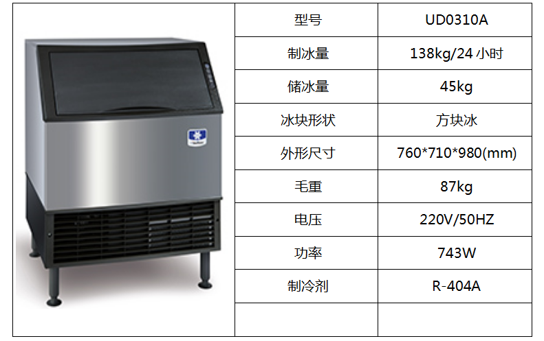 萬利多制冰機UD0310A