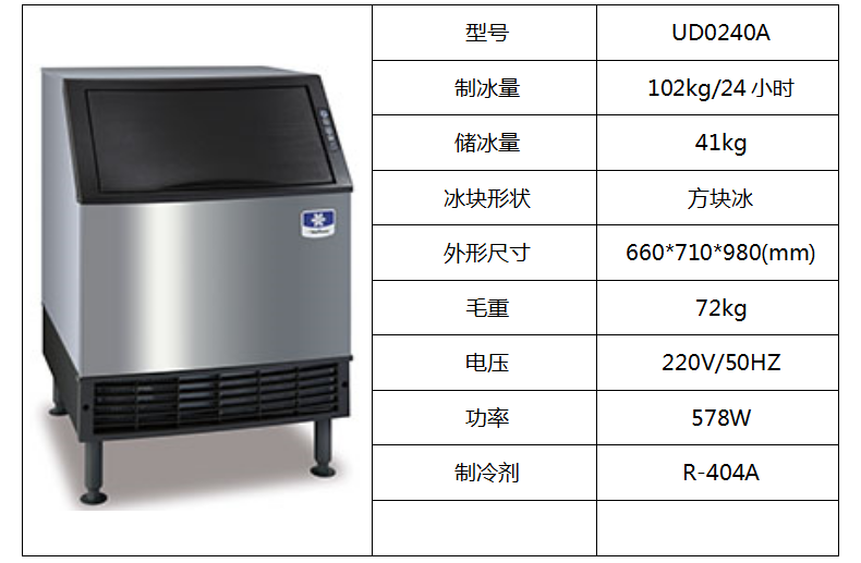 萬利多制冰機UD0240A